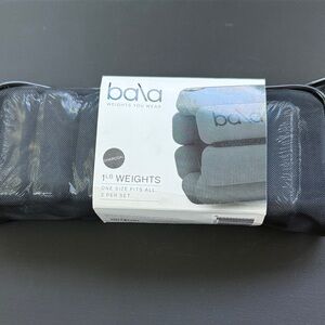 Bala Bangles 1 lb Wearable Wrist/Ankle Weights Charcoal Fitness Workout Weights